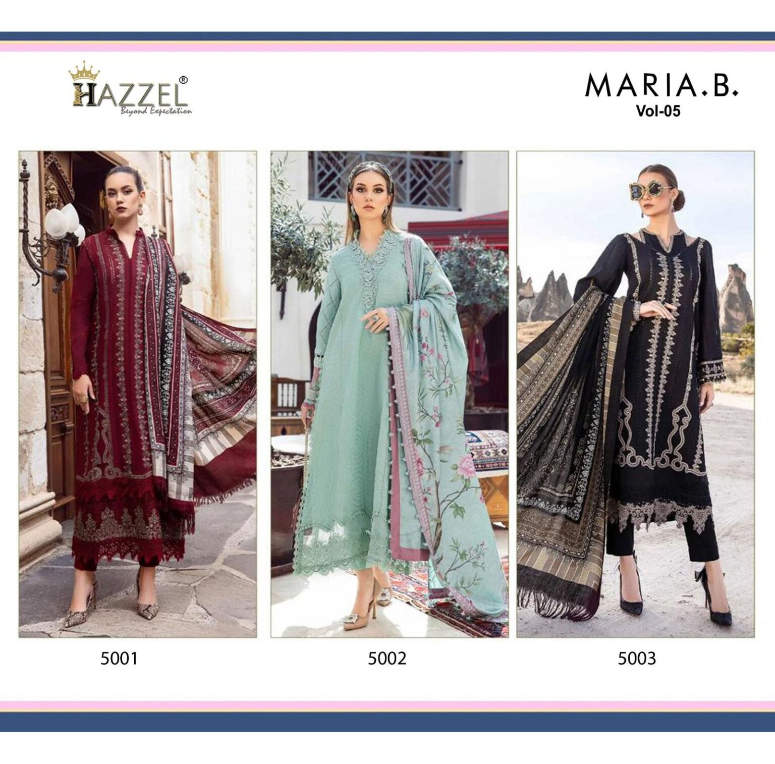 MARIAB Embroidered-05 by HAZZEL PRINTS